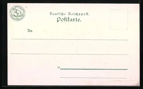 Lithographie Bremen, Ansicht vom Rathaus