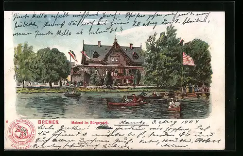 AK Bremen, Meierei im Bürgerpark