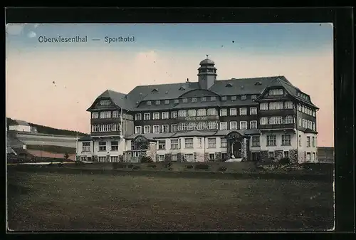 AK Oberwiesenthal, Blick auf das Sporthotel