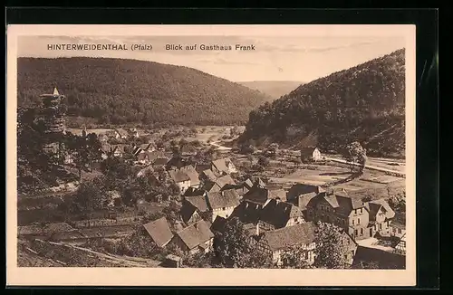 AK Hinterweidenthal /Pfalz, Blick auf Gasthaus Frank