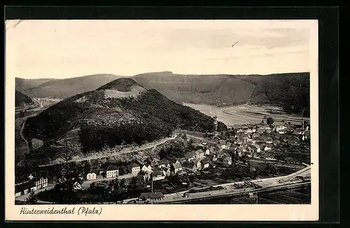 AK Hinterweidenthal / Pfalz, Totalansicht, Luftaufnahme