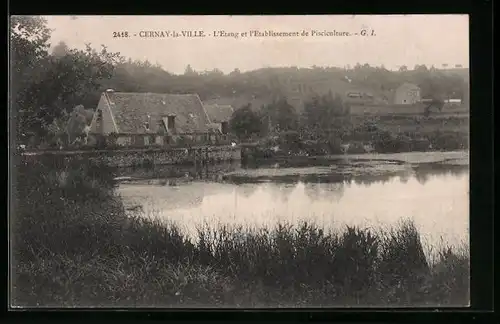 AK Cernay-la-Ville, L`Etang et l`Etablissement de Pisciculture