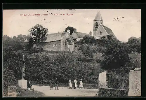 AK Lévy-Saint-Nom, le Christ e l`Eglise