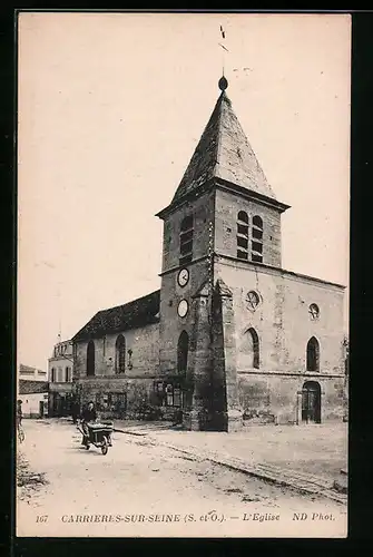 AK Carrieres-sur-Seine, L`eglise