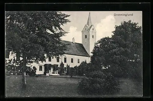 AK Dronninglund, Blick auf die Kirche