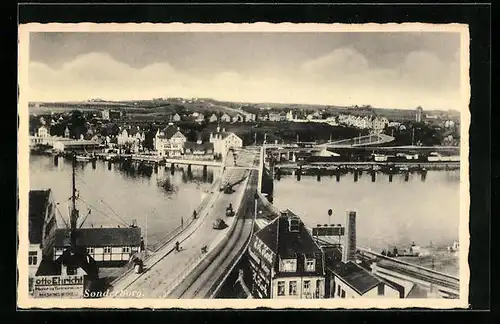 AK Sonderborg, Ortsansicht mit Brücke