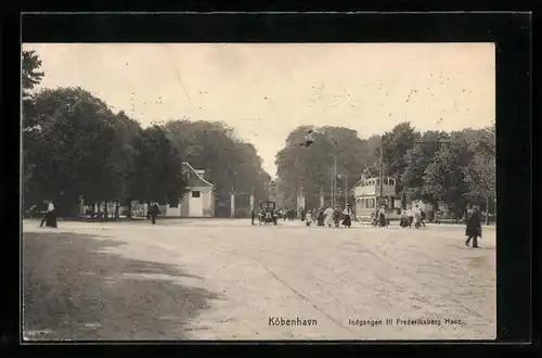 AK Köbenhavn, Indgangen til Frederiksberg Have