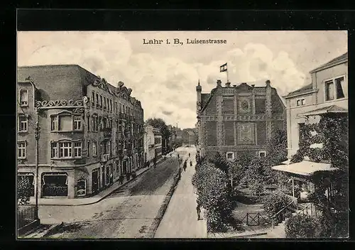 AK Lahr i. B., Partie aus der Luisenstrasse