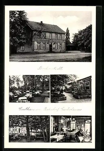 AK Bodenstedt, Gasthaus am Bahnhof Garbolzum, Garten-Restaurant