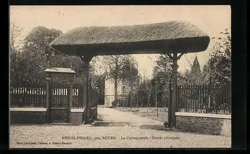 AK Mesnil-Esnard /Rouen, La Chataigneraie, Entree principale