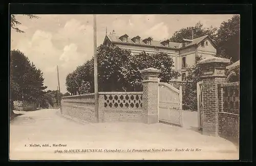 AK St-Jouin-Bruneval, Le Pensionnat Notre-Dame, Route de la Mer