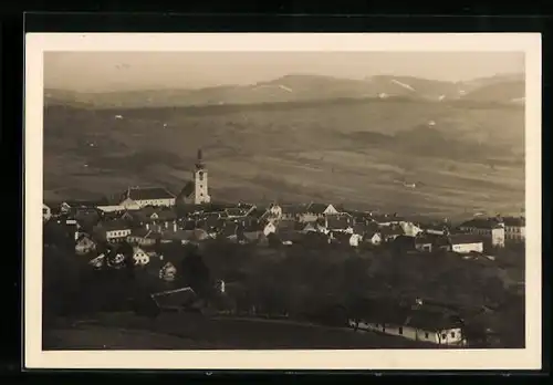 AK Friedberg, Ortsansicht aus der Vogelschau