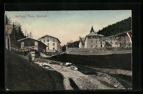 AK Maria Waldrast, idyllische Wallfahrt