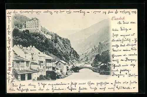 AK Landeck, Ortsansicht
