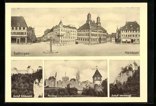 AK Tuttlingen, Schloss Wildenstein, Honberg, Schloss Werenwag