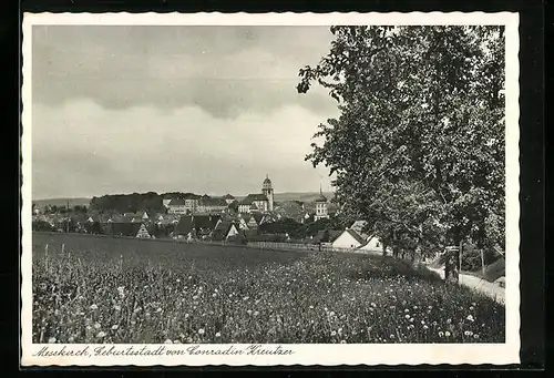 AK Messkirch, Panorama mit Kirche