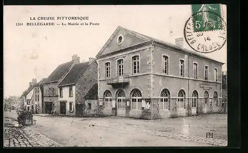 AK Bellegarde, La Mairie et la Poste