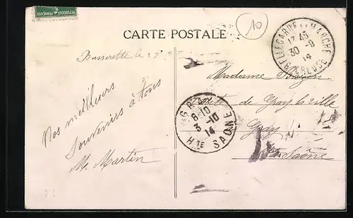 AK Bellegarde, La Mairie et la Poste