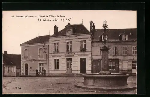 AK Bonnat, L`Hotel de Ville et la Poste