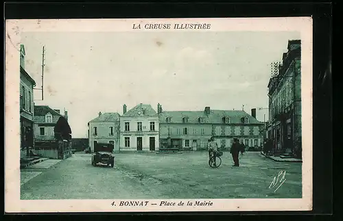 AK Bonnat, Place de la Mairie