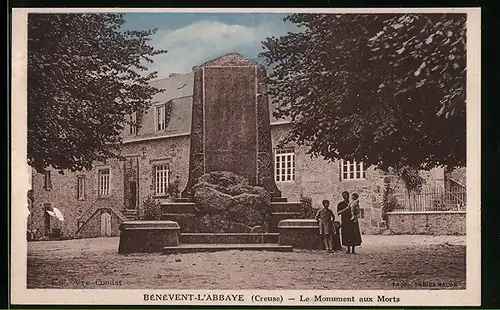 AK Bénévent-L`Abbaye, Le Monument aux Morts