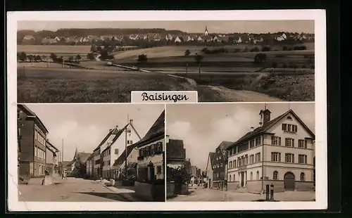 AK Baisingen, Teilansicht, Strassenpartien