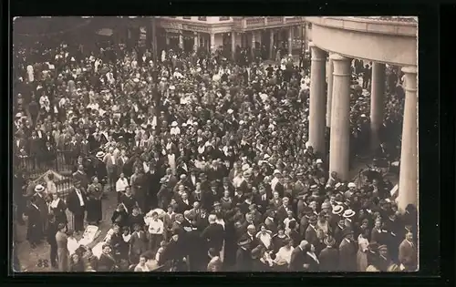 Foto-AK Bad Pyrmont, Einweihung der Wandelhalle am 20. Juli 1924