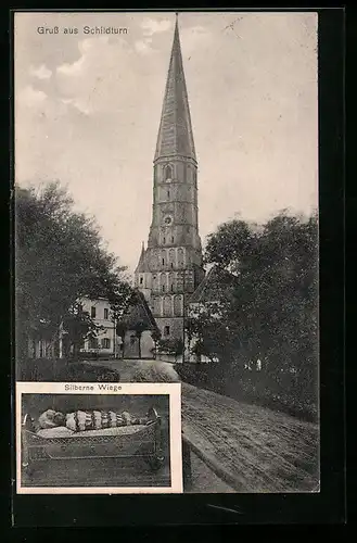 AK Schildturn, Strasse zur Kirche, Silberne Wiege