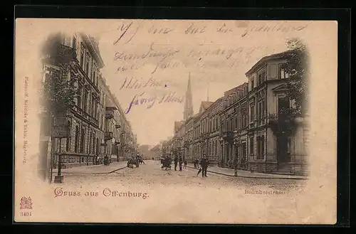 AK Offenburg, Partie in der Bahnhofstrasse