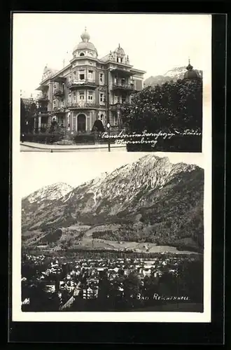 AK Bad Reichenhall, Gesamtansicht aus der VogelschauSanatorium barmherzige Brüder