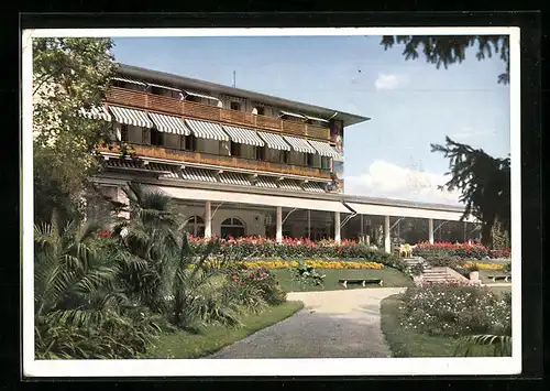 AK Feldafing, Hotel Kaiserin Elisabeth vom Garten gesehen