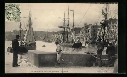 AK Cherbourg, Le bassin du Commerce, Hafen