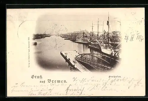 AK Bremen, Partie am Freihafen