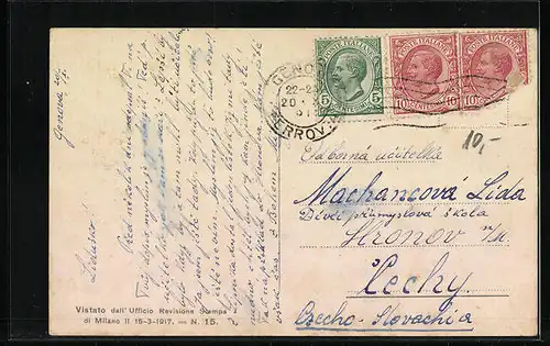 AK Genova, Porto, Dampfer im Hafen