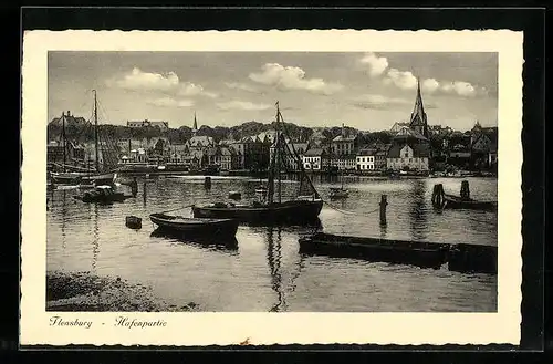 AK Flensburg, Partie am Hafen