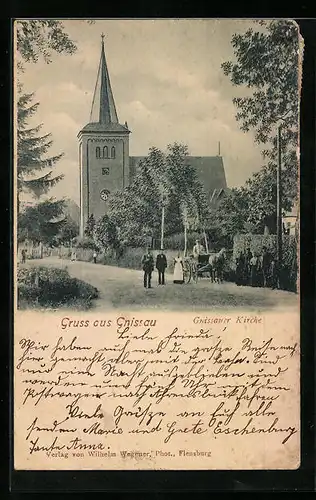 AK Gnissau, Blick auf die Kirche