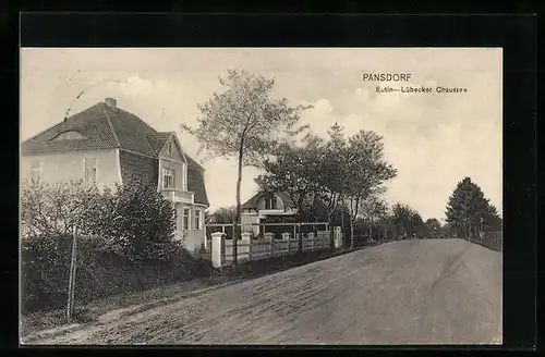 AK Pansdorf, Partie in der Eutin-Lübecker Chaussee