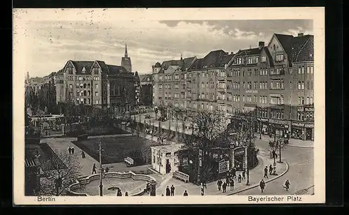 AK Berlin-Schöneberg, Bayerischer Platz aus der Vogelschau