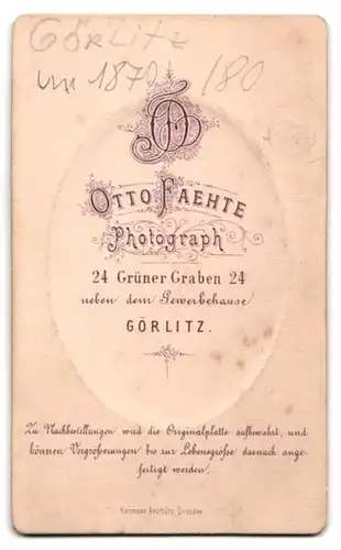 Fotografie Otto Faehte, Görlitz, Grüner Graben 24, Bürgerliche Frau mit Dutt und Halsband