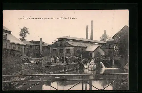 AK Déville-les-Rouen, L`Usine á Plomb