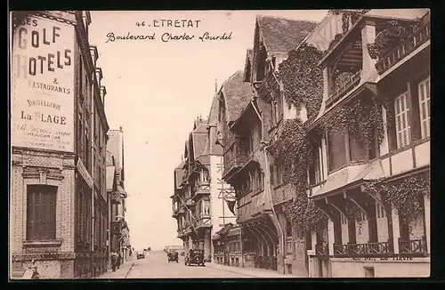 AK Étretat, Boulevard Charles Lourdel