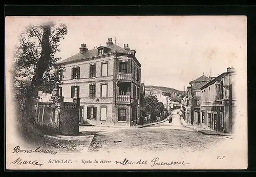 AK Étretat, Route du Havre