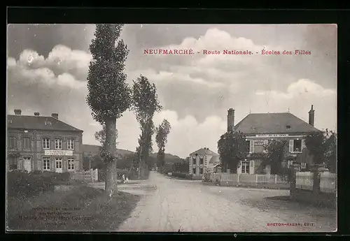 AK Neufmarché, Route Nationale, Écoles des Filles