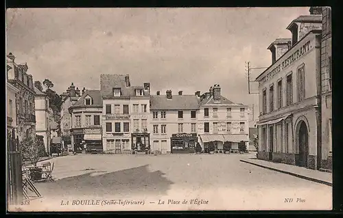 AK La Bouille, La Place de l`Église