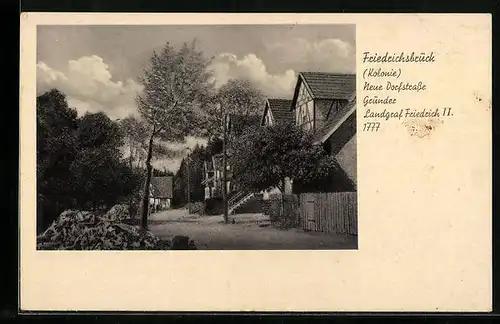 AK Friedrichsbrück, Kolonie, Neue Dorfstrasse