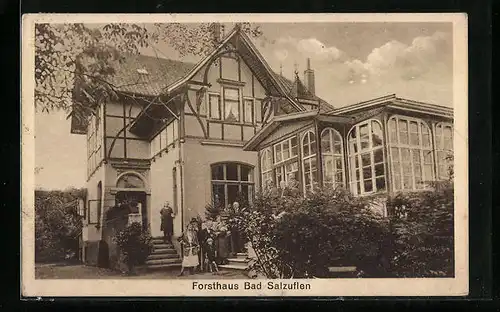 AK Bad Salzuflen, Gasthof zum Forsthaus im Sonnenschein