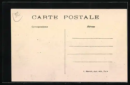 AK Asnières, Quai, Inondations de Janvier 1910