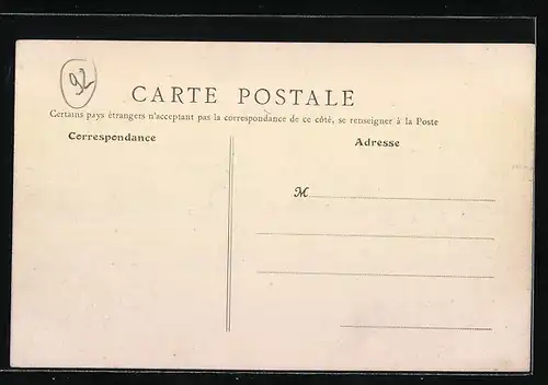 AK Asnières, Les Inondations de Janvier 1910, Rue Duchesnay