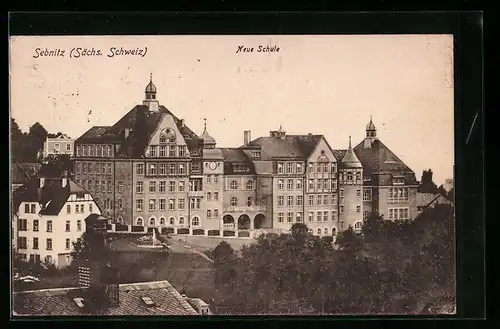 AK Sebnitz / Sächs. Schweiz, Neu Schule