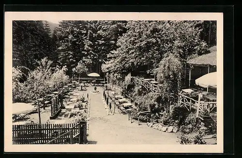 AK Schindelbach, Gasthaus Schindelbachmühle mit Gartenlokal